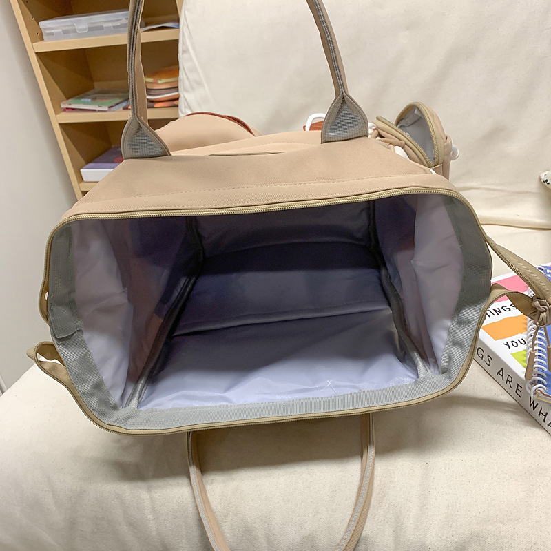 Korean junior high school schoolbag, high appearance level, large-capacity backpack for female high school students, fresh and fashionable travel bag and backpack Application Scenario