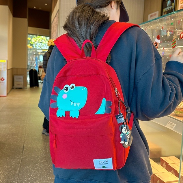 New baby backpacks for boys, girls and children in kindergartens, large-capacity cartoon dinosaur cute travel backpacks full figure