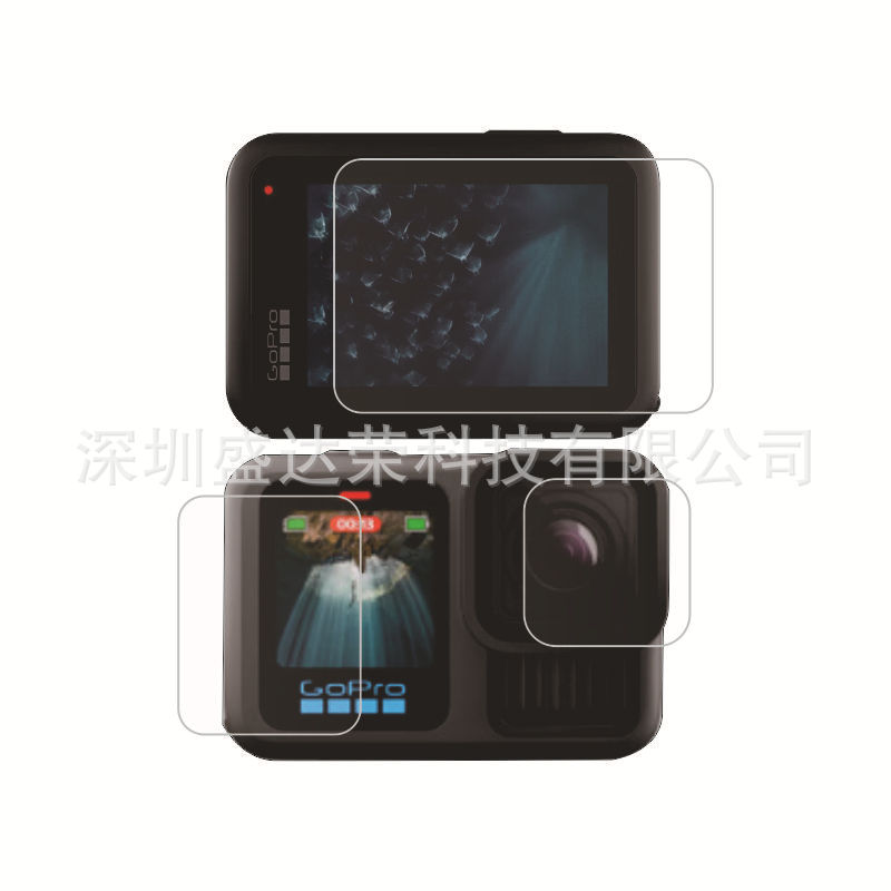 Applicable to GoPro HERO13 tempered film screen protector, GoPro 13 glass film, and GOPro 13 lens film Application Scenario