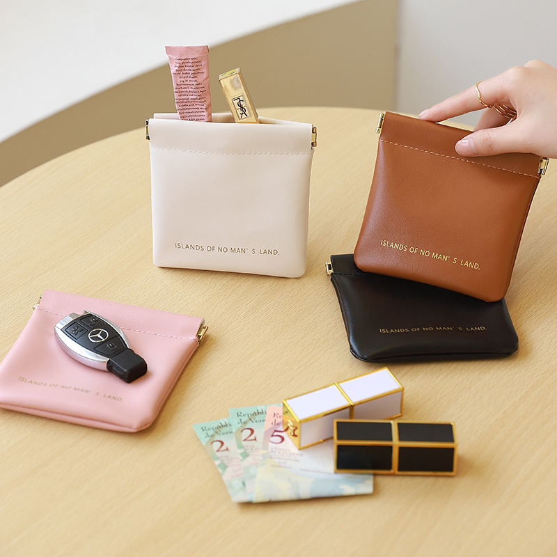 Mini makeup bag with red envelope, portable lipstick bag for women, touch-up bag, powder compact, cosmetics, portable bag, storage bag, small size full figure
