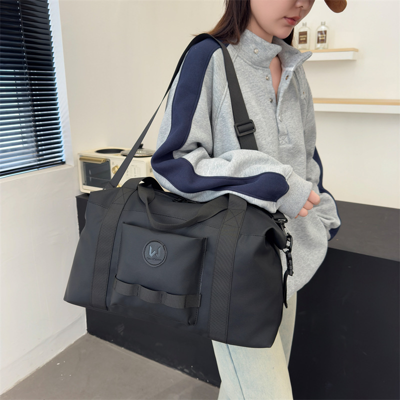 Simple and casual training and fitness bag, short business trip and travel luggage storage bag, large-capacity casual outdoor sports bag Specification drawing
