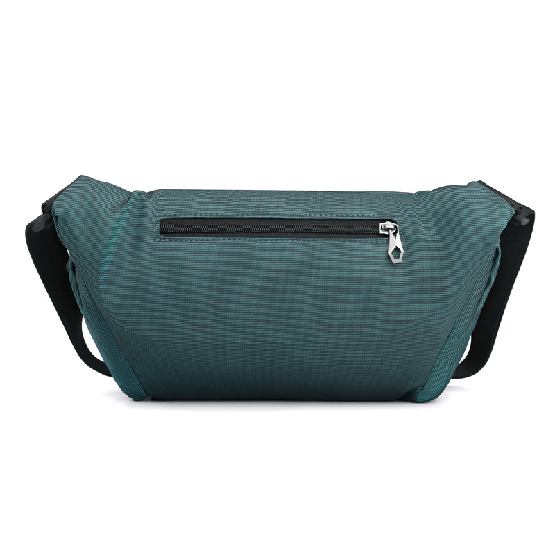 New cross-border trendy men's chest bag, large-capacity single-shoulder bag, water-resistant crossbody bag, casual outdoor sports waist bag Specification drawing