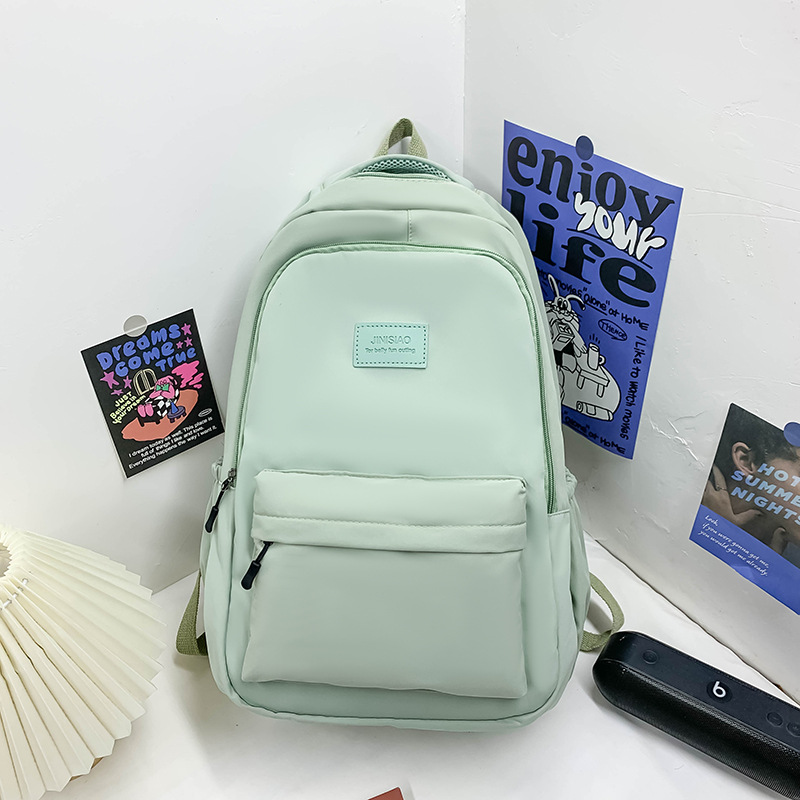 New 2025 student backpack, Korean style, simple and trendy bestseller, high appearance level, large capacity commuting schoolbag Application Scenario