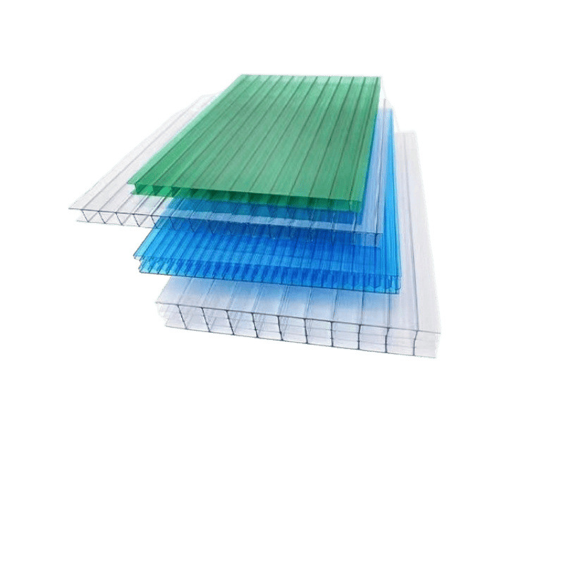 Four-layer hollow polycarbonate sheet, double-layer frosted opaque roof, flat honeycomb board, dust-proof baffle, carport, sliding door Item Picture
