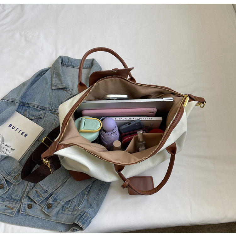 Travel bags for women, large-capacity fashionable travel luggage bags, short-distance lightweight hand-held maternity bags, storage fitness bags details Picture