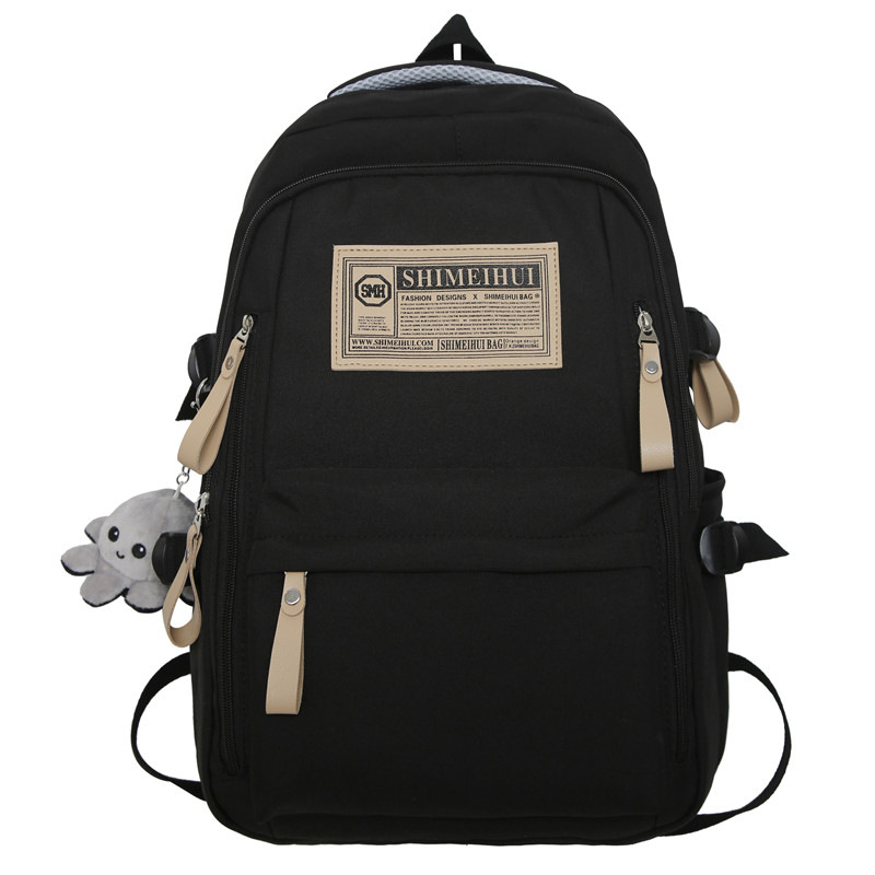 Junior high school backpack for both boys and girls, high appearance level, dirt-resistant casual travel bag, large-capacity computer bag Item Picture