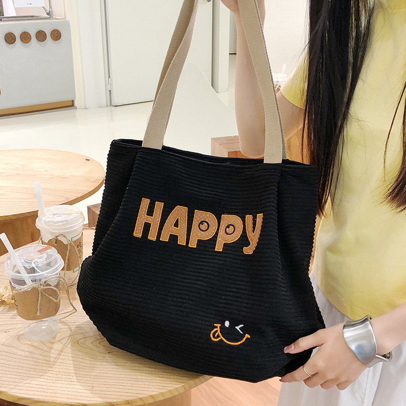 New Spring and summer casual bag for women, fashionable and retro handbag, simple women's bag, large capacity, versatile for commuting tote bag Specification drawing