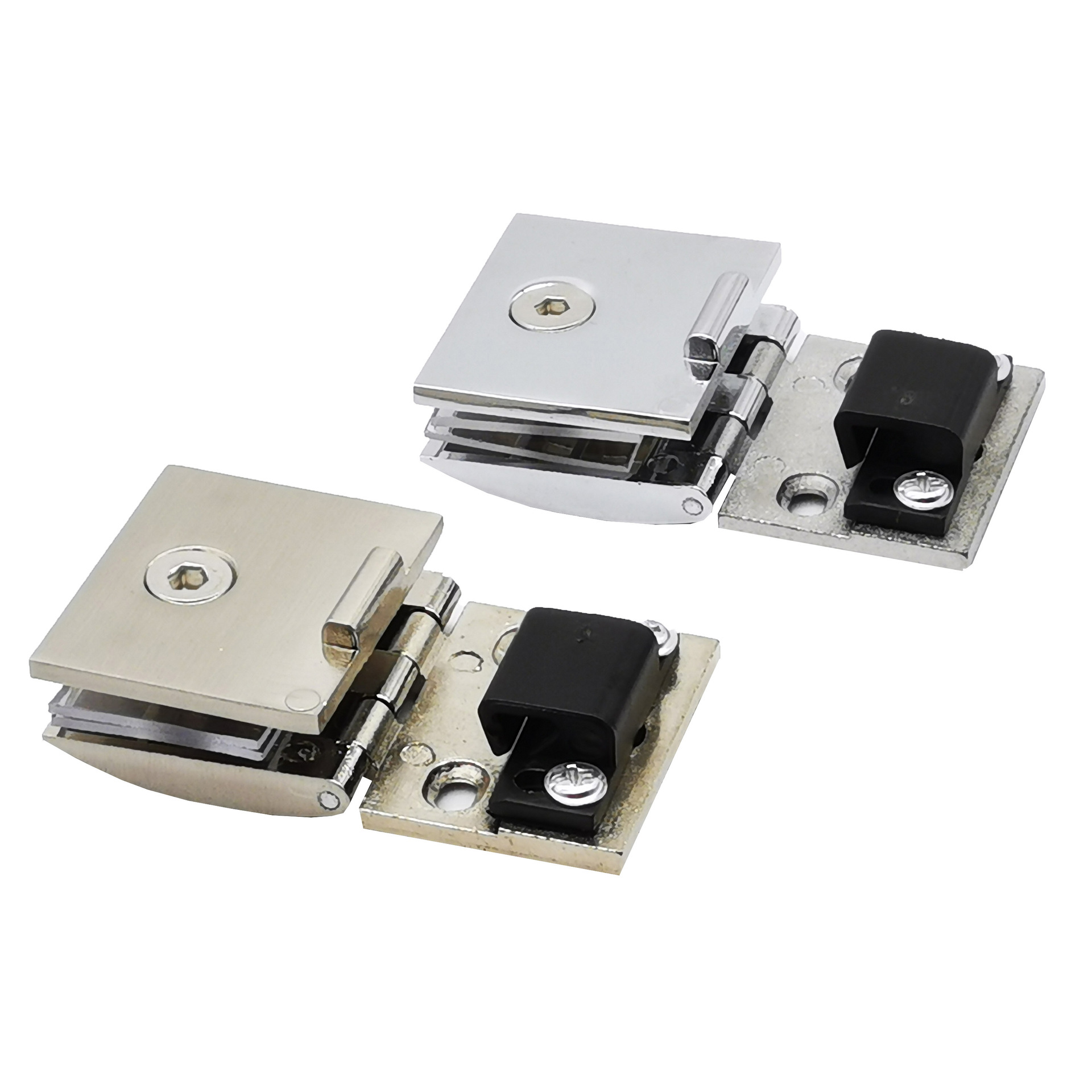 Factory direct sales of glass hinges, wine cabinet door hinges, perforated glass hinges, 90° swing door hinges Application Scenario