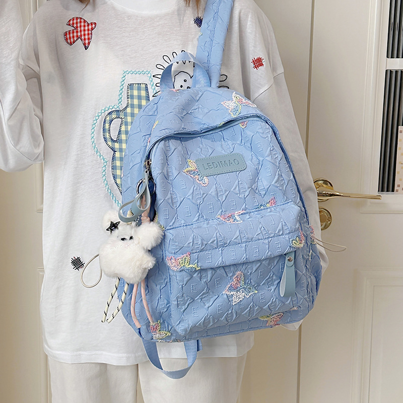 This is a niche, high-quality, Japanese-style versatile schoolbag with a large capacity. It's a backpack for junior high school, senior high school and college students, a computer bag for girls details Picture