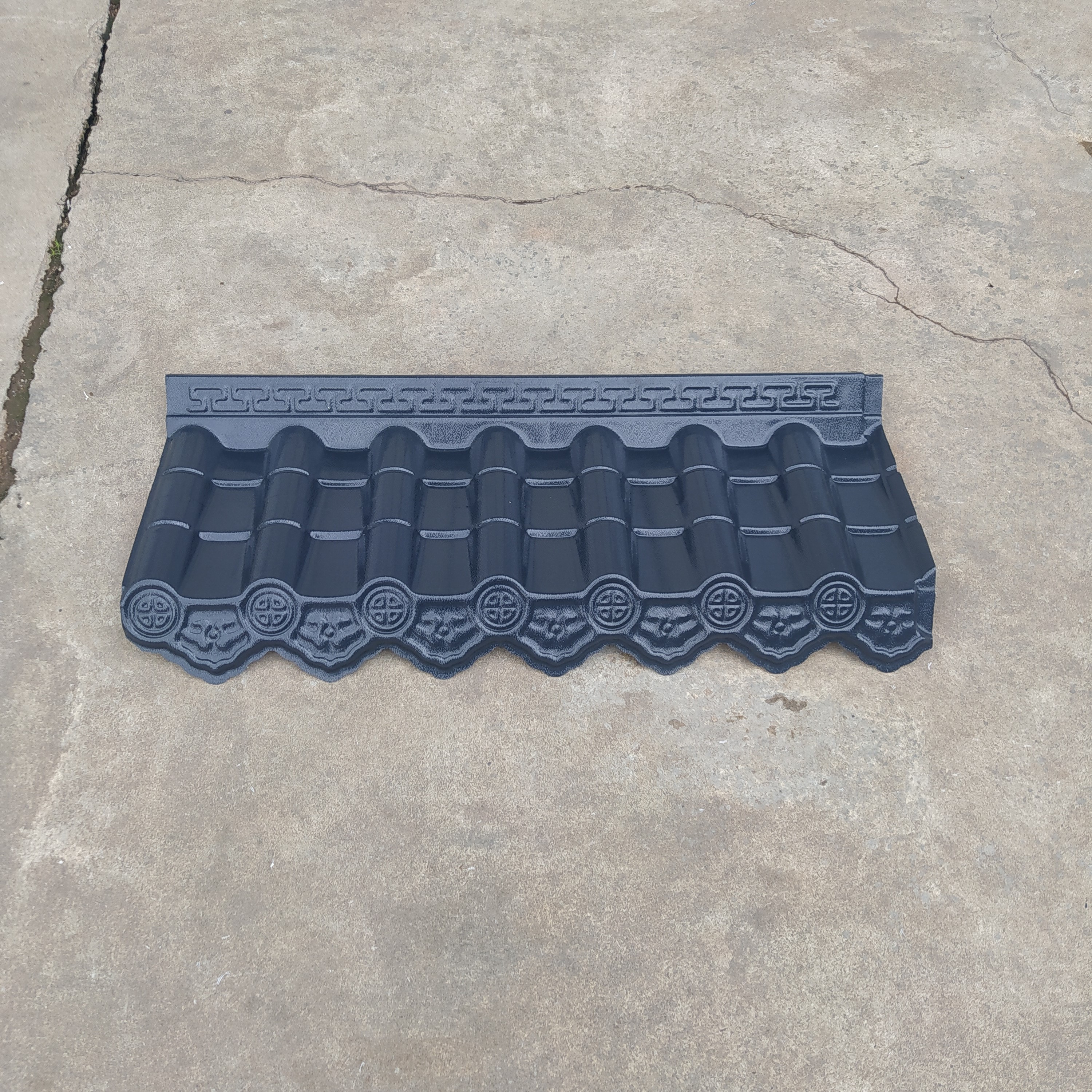 #ASA pure resin tiles, fireproof and flame-retardant antique tiles, resin tiles, eaves tiles, decorative integrated tiles, storefront tiles, roof tiles Item Picture