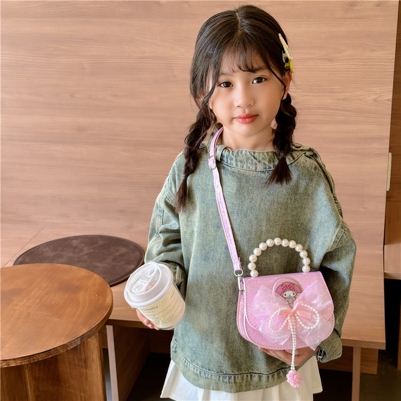 Flash Kumi handbag, children's crossbody small bag, Princess Melody Fashionable and cute girl shoulder bag details Picture