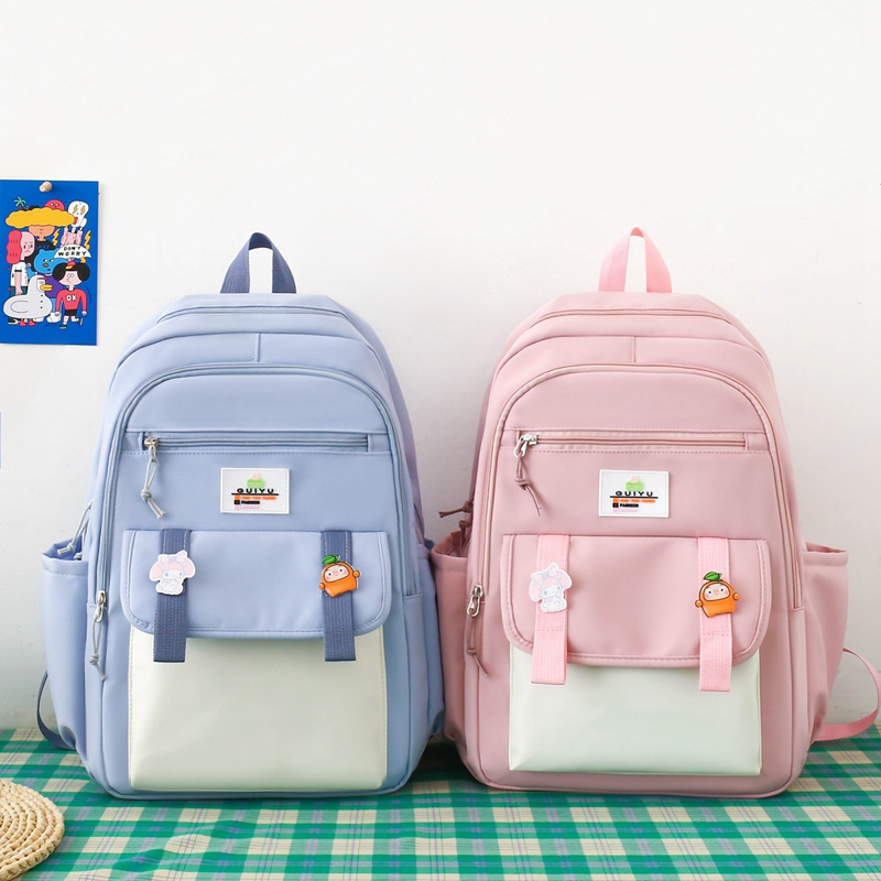 2025 New Style fashionable, simple and multi-functional student and children's schoolbag four-piece set, large-capacity cute backpack for girls Specification drawing