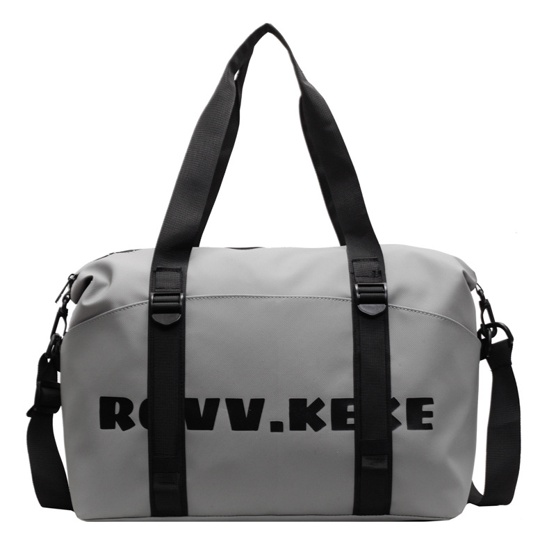 New fashionable letter business travel bag, large-capacity student accommodation luggage bag, dry-wet separation sports and fitness bag Item Picture