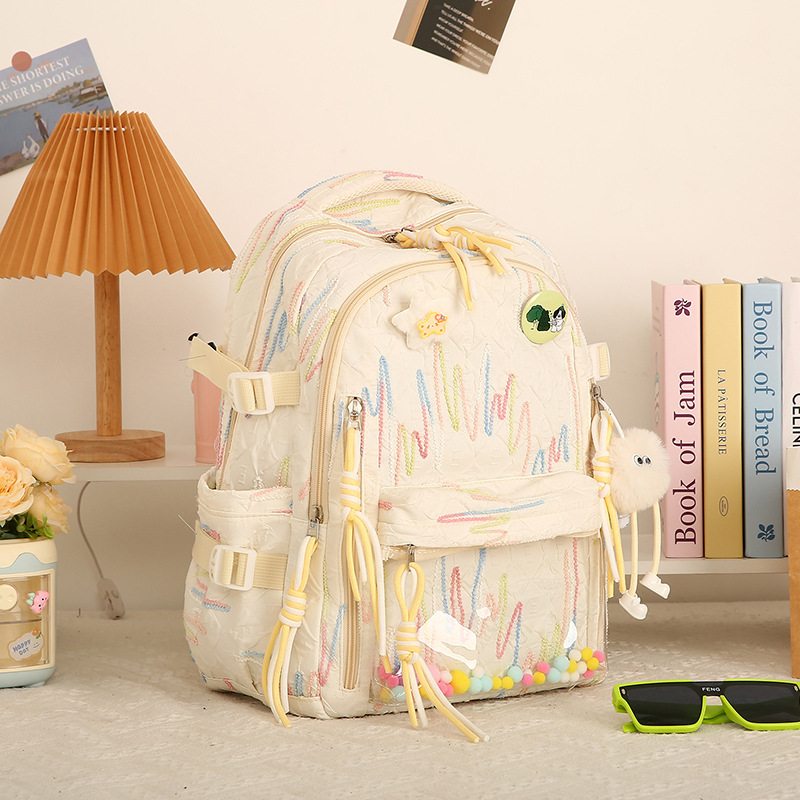 Girls' schoolbag, large-capacity, lighter-load, ultra-light travel study bag for primary school students from grades three to six, transparent pain-relieving bag Application Scenario