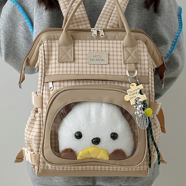 The backpack is durable and color-blocking, a versatile bag for girls and Internet celebrities, a lightweight Instagram backpack, and a fresh and stylish Korean style full figure