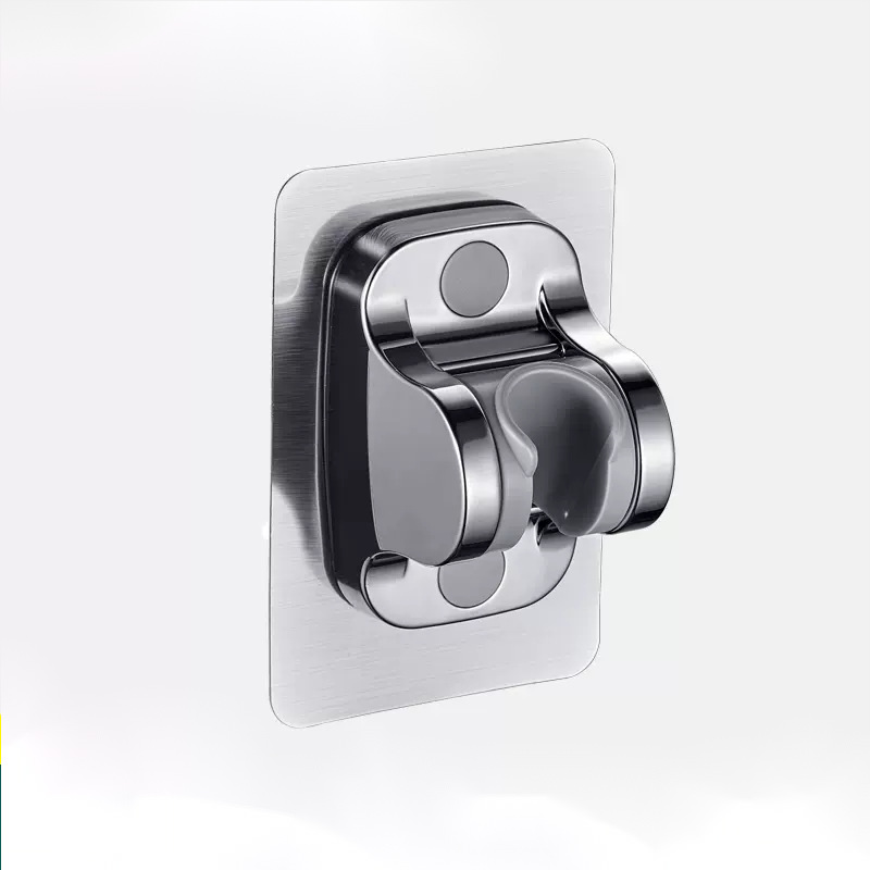 Non-drilling showerhead bracket, adjustable showerhead hanger, bathroom showerhead hook, rain shower lotus pod, fixed wall base Item Picture