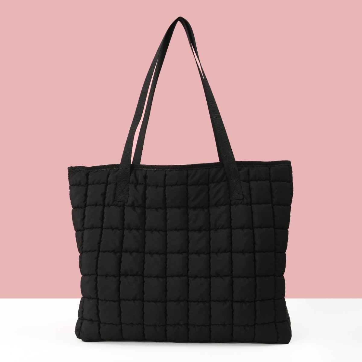 Trendy and fashionable cotton-padded bag 2024 new style women's bag, versatile for commuting, underarm single-shoulder bag, large-capacity hand-held tote bag full figure