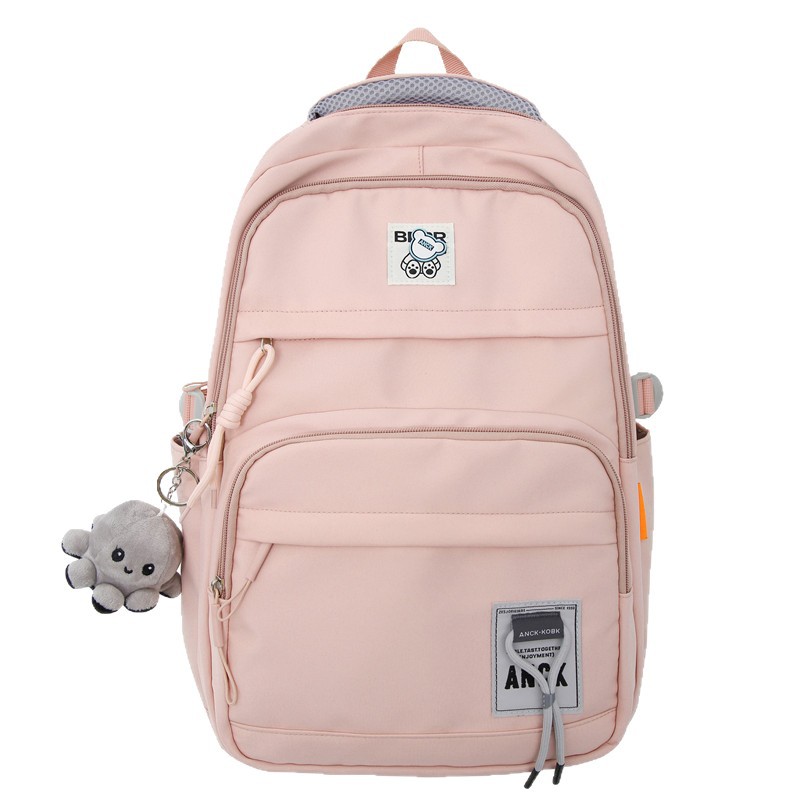 New fashionable and casual large-capacity schoolbag for girls, Korean-style artistic backpack for junior and senior high school students, high appearance level backpack trend Item Picture