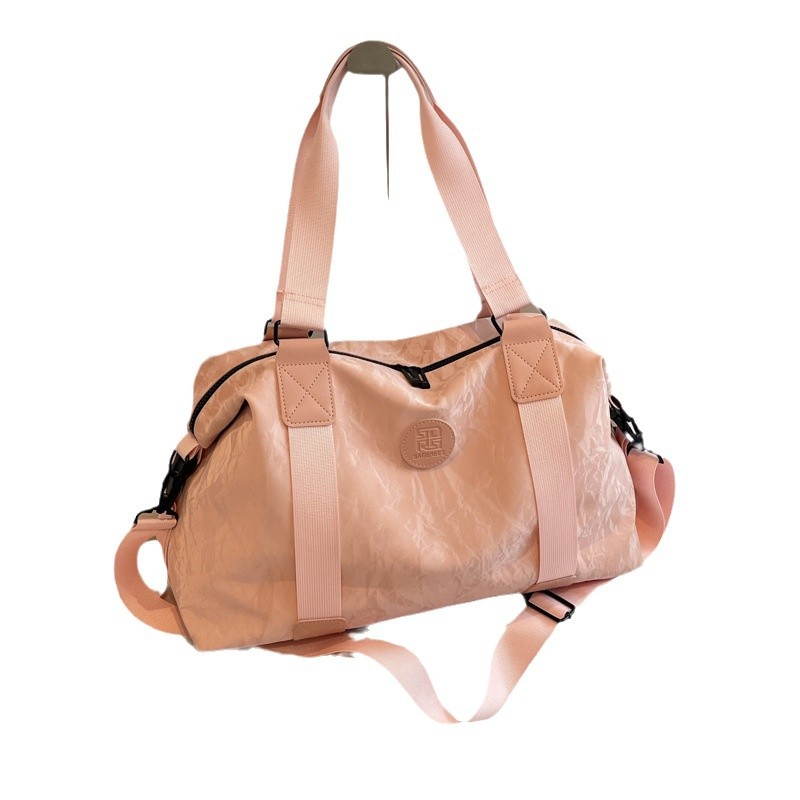 Wholesale of new simple and fashionable fitness bags, large-capacity casual travel storage bags, and women's sports yoga training bags Item Picture