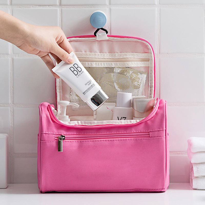 Portable, simple and large-capacity travel toiletry bag, pillow hook toiletry bag, waterproof Oxford cloth hand-held storage bag full figure