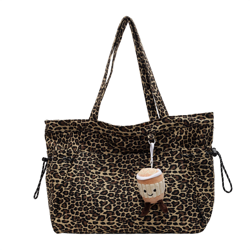 New cross-border women's bags for autumn and winter: leopard print tote bags, crossbody women's bags, fashionable and casual, large-capacity bags for women Item Picture