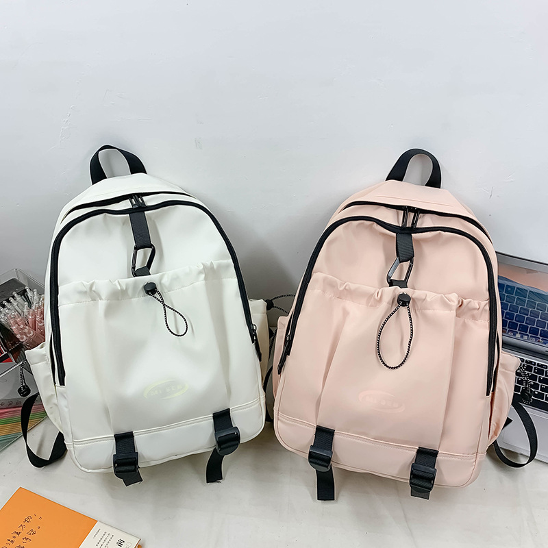 Cross-border fashion large-capacity schoolbag, Korean version for high school and college students, casual junior high school, forest-style backpack, backpack and travel bag details Picture
