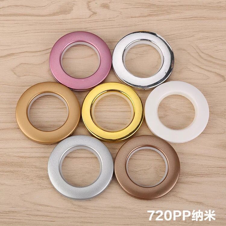 80 pieces, 90 pieces, color-matching curtain rings, Roman ring accessories, auxiliary materials, perforated rings, buckle rings, Roman rod rings full figure
