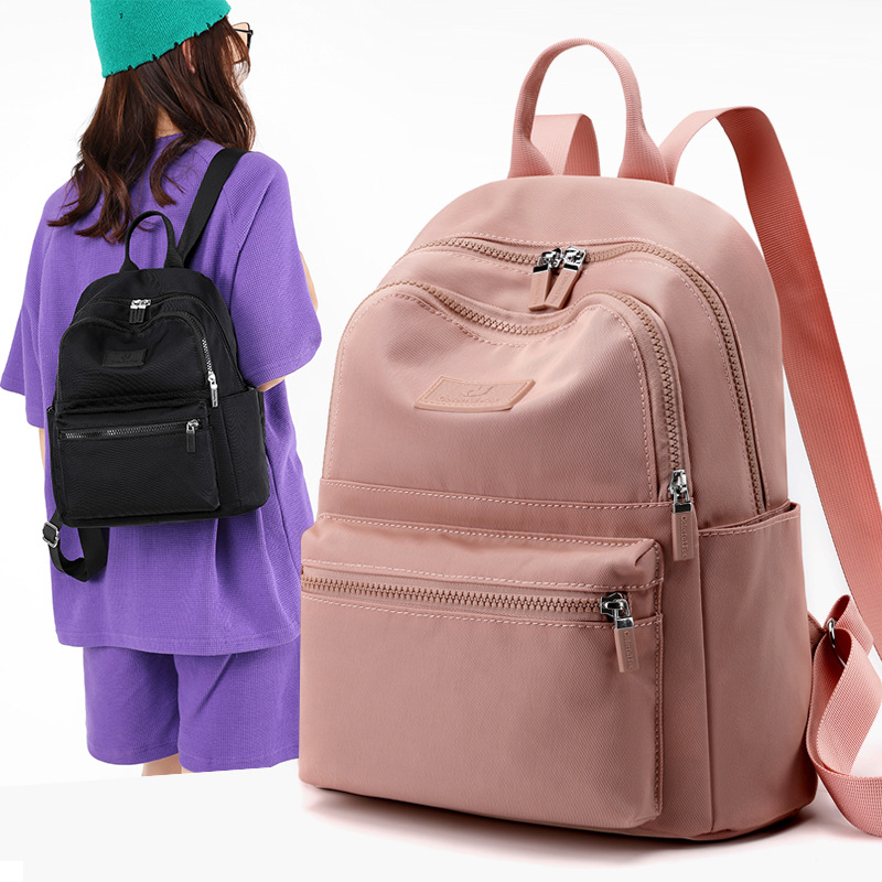 Colorful Fox's new women's outdoor casual backpack with large capacity and water-resistant nylon portable bag full figure