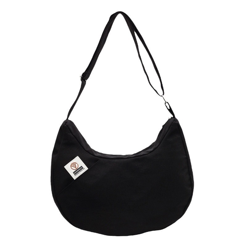 New casual single-shoulder bag, cross-border, cool and versatile, high appearance level crossbody bag, simple and fashionable for women, Japanese-style dumpling bag Item Picture
