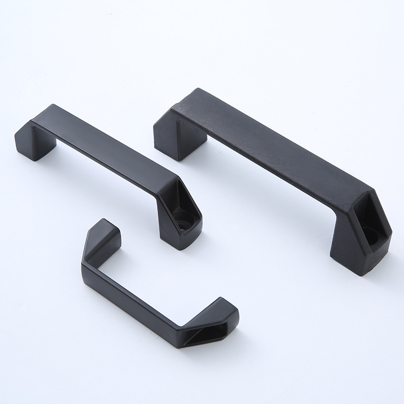 LS522 aluminum alloy handle, thickened plastic nylon handle, machine tool cabinet door handle, toolbox middle cabinet handle details Picture