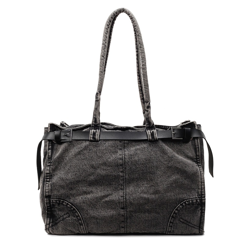 The 2025 new Spring/summer light luxury niche high-end underarm bag, tote bag, single-shoulder crossbody denim women's bag Item Picture