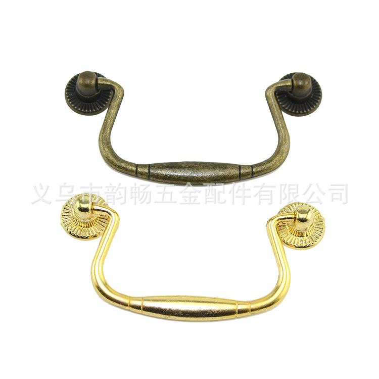 Home handles, antique-style handles, brocade boxes, wooden box handles, retro handles, drawer handles, cabinet handles, strip handles Item Picture