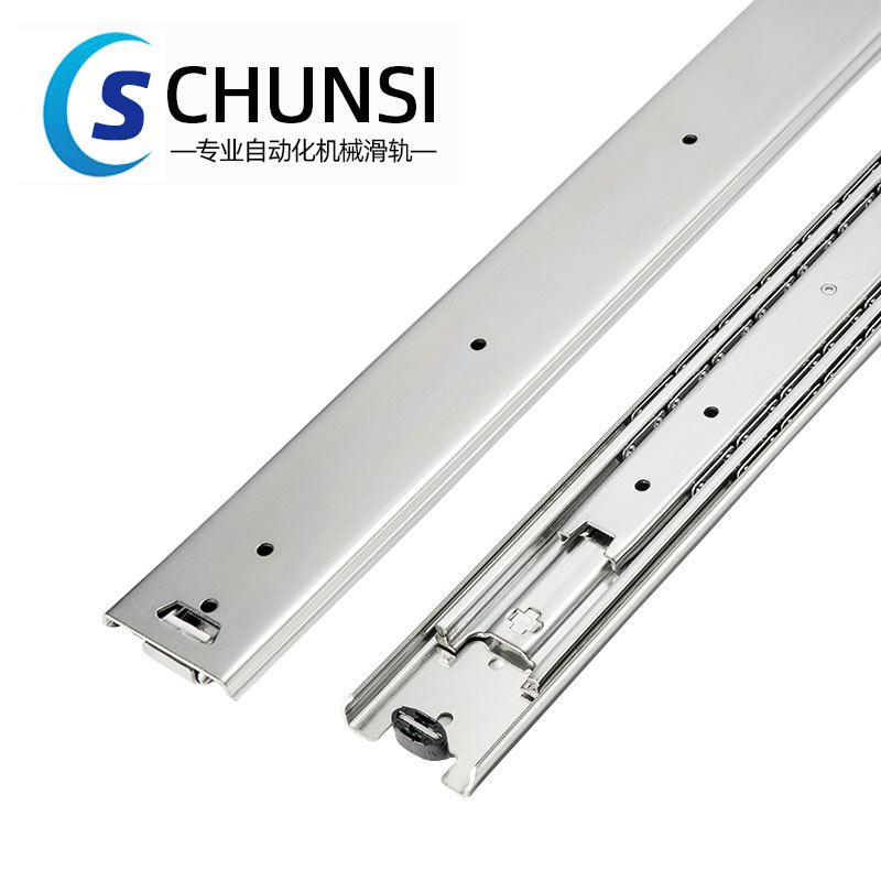 The 51 series IDB11 heavy-duty three-section steel drawer guide rail replaces the SRRH150 load-bearing linear slide rail of the same type details Picture