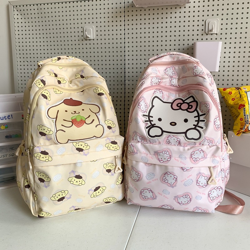 New cute children's backpack for girls, ultra-light girls' backpacks for traveling, cartoon large-capacity outdoor schoolbags full figure