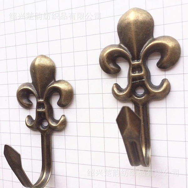 Curtain hooks, small orchid hooks, European-style wall hooks, binding straps, hanging balls, window decoration accessories, rose and peony hooks details Picture