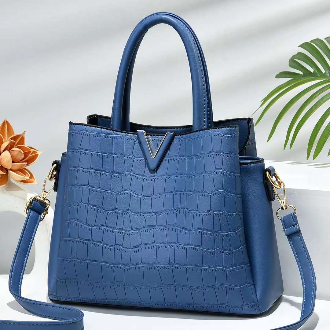 Stone-patterned women's bag 2022 new European and American fashionable large-capacity women's handbag, export single-shoulder crossbody bag details Picture