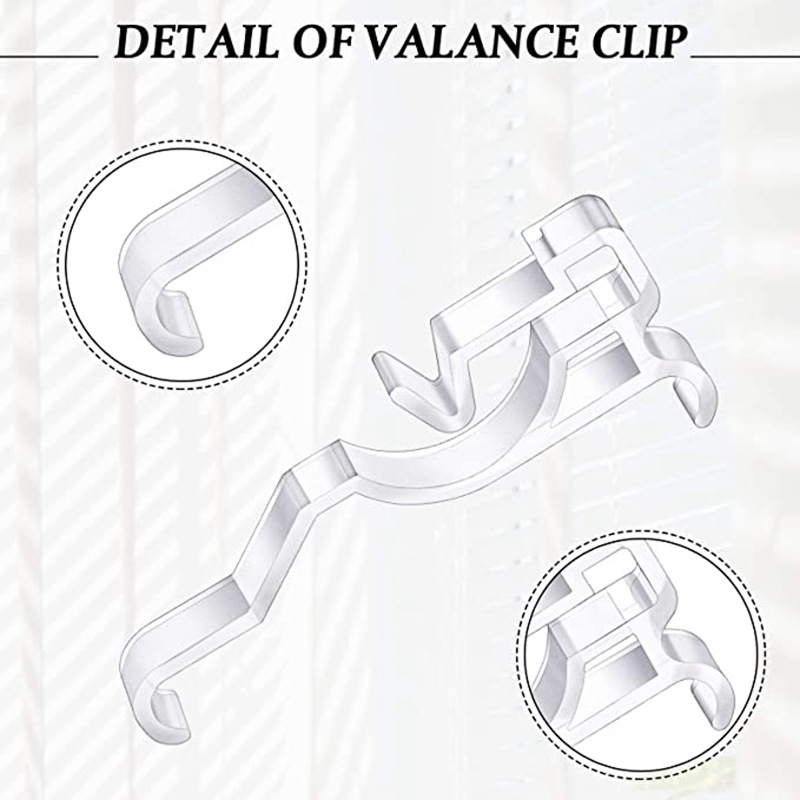 Cross-border wholesale and retail of 2.5-inch 10-piece Venetian blinds, curtain accessories, trim clips, vertical curtain trim accessories Specification drawing