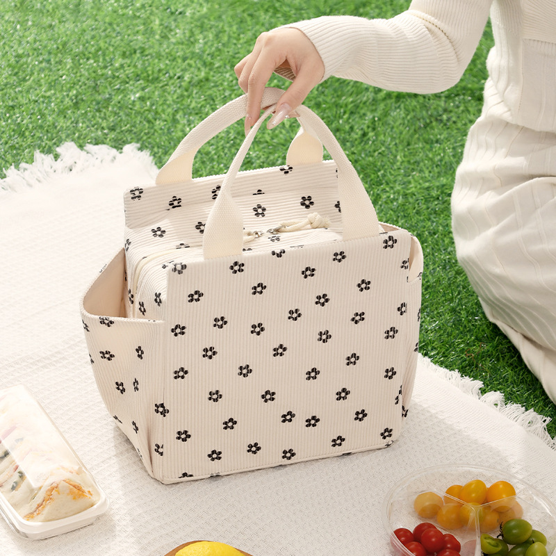 New type of takeout lunch box bag, outdoor picnic large-capacity lunch bag, office worker and student takeout insulated bento bag Application Scenario