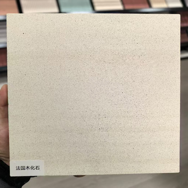 French wood grain inorganic stone hotel apartment wall dry-hanging art cement living room stone irregular artificial stone manufacturer Specification drawing