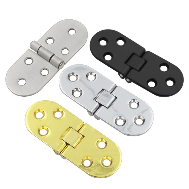 Thickened round table flip board hinge flip board table surface folding door wooden board hinge zinc alloy hidden hinge hinge Item Picture