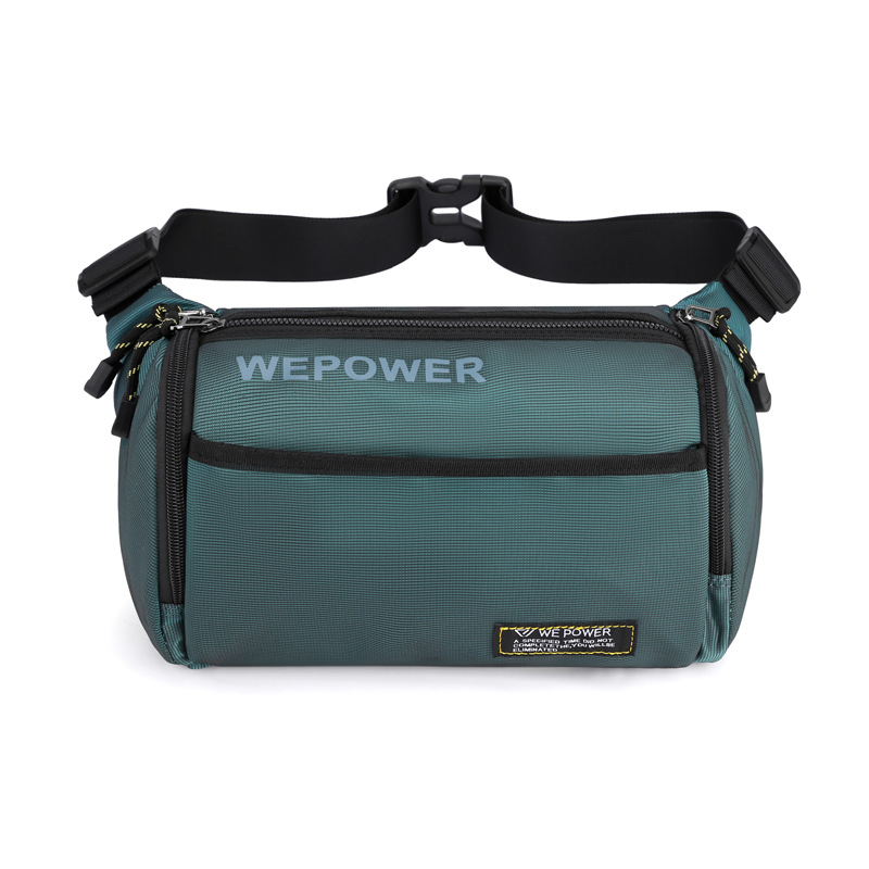 New cross-border trendy men's chest bag, large-capacity single-shoulder bag, water-resistant crossbody bag, casual outdoor sports waist bag Item Picture