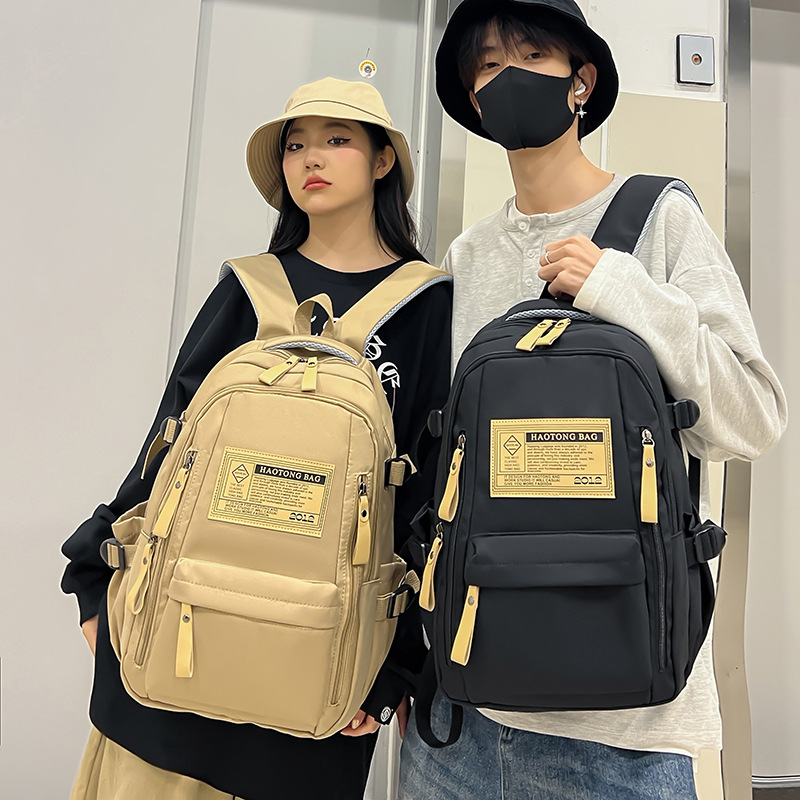 Korean high school and college student schoolbags, simple and fashionable new style backpacks, trendy and casual backpacks for women, and travel bags full figure