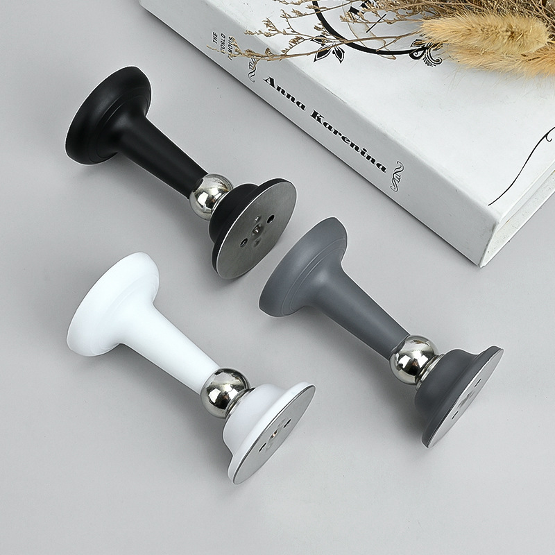 A new type of household door stopper without perforation, silicone anti-collision strong magnetic floor stopper, bathroom door stopper and door top silent Application Scenario