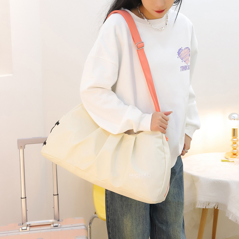 2025 New luggage bag, short-distance travel fitness bag, large-capacity sports, stylish waterproof backpack, men's and women's single-shoulder bag Specification drawing
