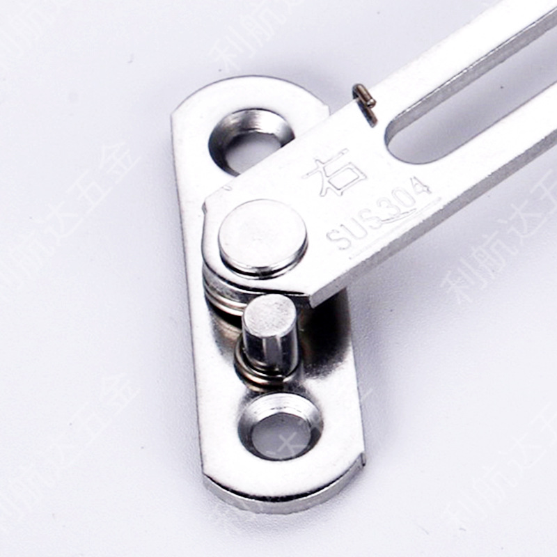 Stainless steel children's limiters, casement window fixers, safety wind braces, top-hung Windows, detachable left and right window hooks, window buckles Application Scenario