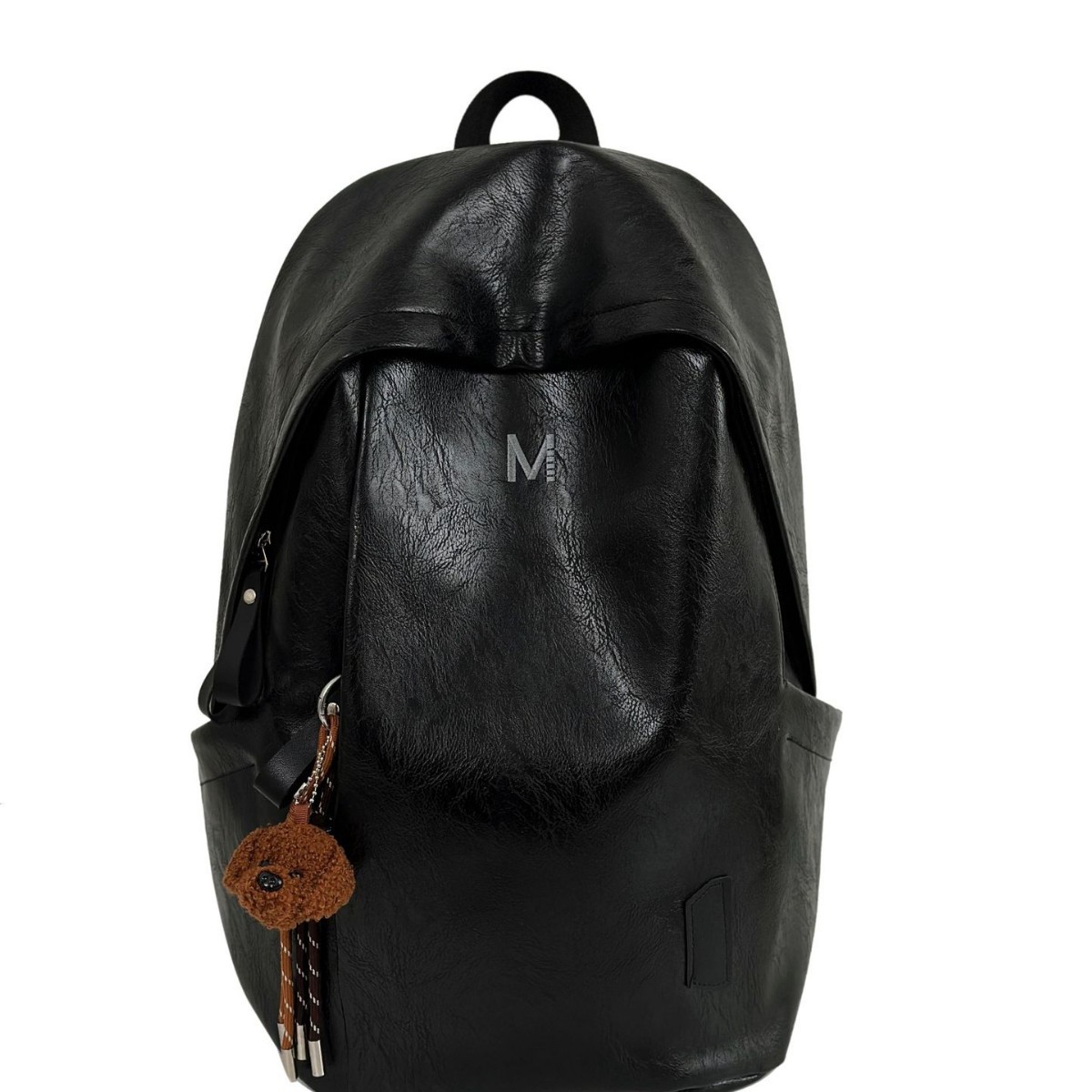 American-style cool PU retro backpack for girls, 2024 new model schoolbag for junior and senior high school students, large-capacity commuter backpack for men Item Picture