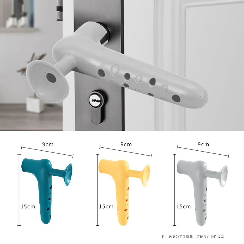 New silicone door suction, non-perforating door handle, rubber suction cup, door bump, door stop, anti-collision, bathroom buffer magnetic bump Application Scenario