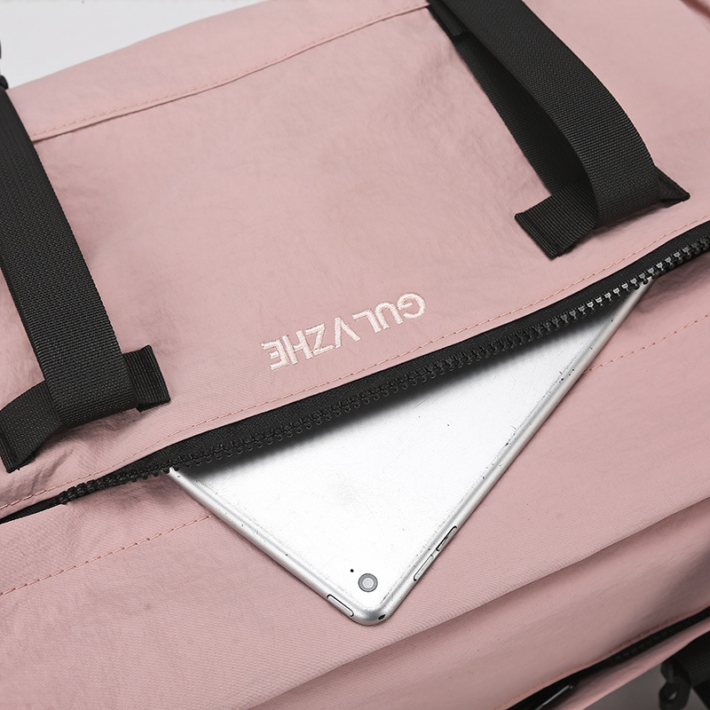 Men's travel and fitness bag, large-capacity short-distance travel bag, light and simple handbag, men's crossbody luggage backpack Specification drawing