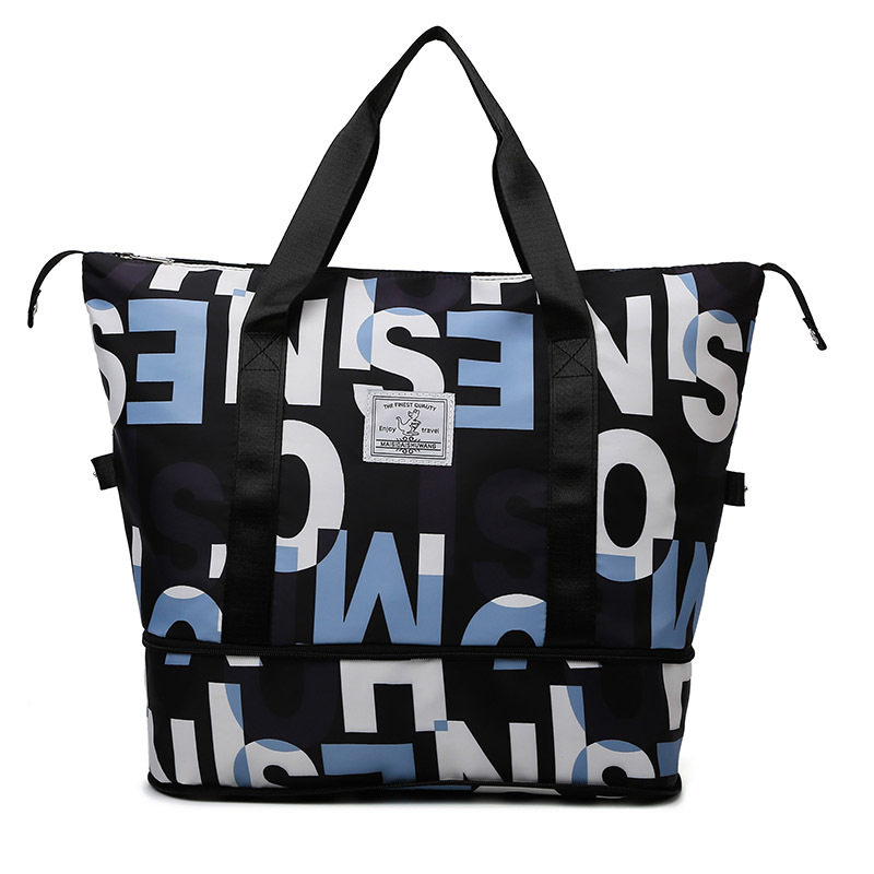 Large-capacity portable short-distance travel bag for men and women, fashionable, lightweight and waterproof luggage bag, business trip and travel storage bag, boarding bag Item Picture