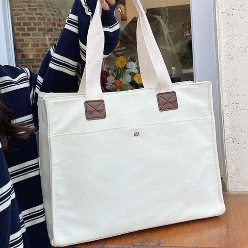 High-end canvas bags, thickened large-capacity eco-friendly gift bags, enterprise and school advertising and promotion canvas bags, fashionable and versatile Application Scenario